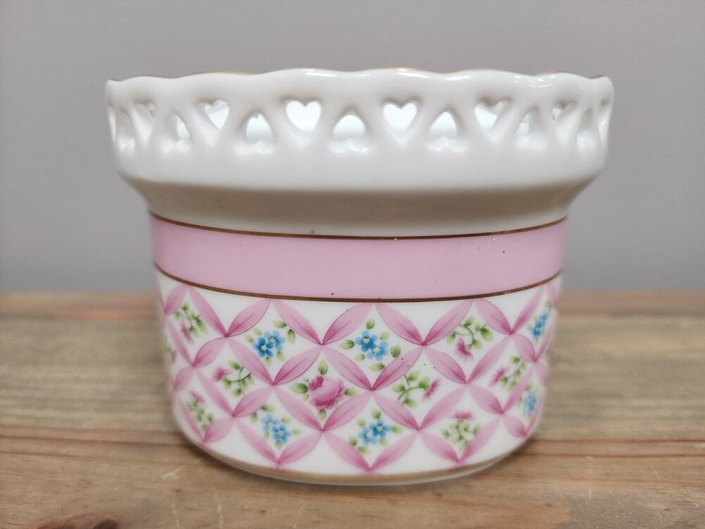 Vintage Porcelain Floral Royal Danube Tooth Brush Holder